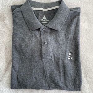 DISNEY • Grey relaxed fit polo shirt • Size S